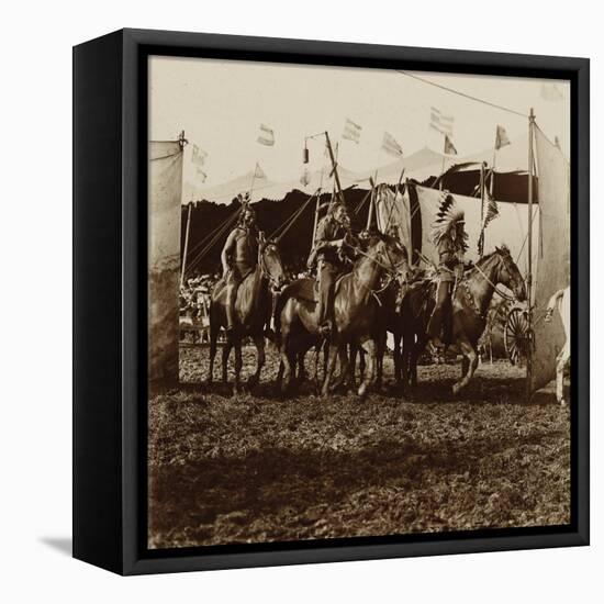 Wild West Show Indian War Party-null-Framed Stretched Canvas