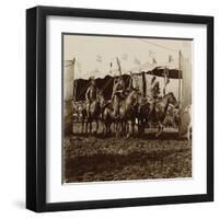 Wild West Show Indian War Party-null-Framed Art Print