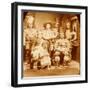 Wild West Show Performers Strut Their Stuff-null-Framed Art Print