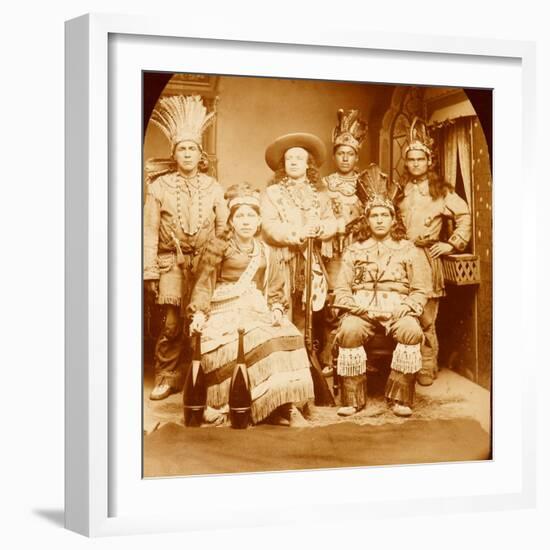 Wild West Show Performers Strut Their Stuff-null-Framed Art Print