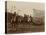 Wild West Show Stagecoach Scene-null-Stretched Canvas