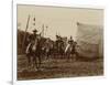 Wild West Show Stagecoach Scene-null-Framed Art Print