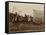 Wild West Show Stagecoach Scene-null-Framed Stretched Canvas