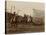 Wild West Show Stagecoach Scene-null-Stretched Canvas