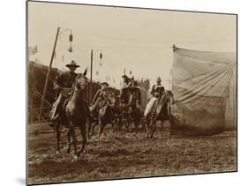 Wild West Show Stagecoach Scene-null-Mounted Art Print