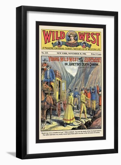 Wild West Weekly: Young Wild West and the Overland Outlaws-null-Framed Art Print