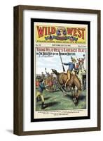 Wild West Weekly: Young Wild West's Bareback Beat-null-Framed Art Print