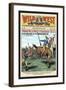 Wild West Weekly: Young Wild West's Bareback Beat-null-Framed Art Print