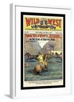 Wild West Weekly: Young Wild West's Bucking Broncos-null-Framed Art Print