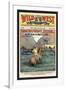 Wild West Weekly: Young Wild West's Bucking Broncos-null-Framed Art Print