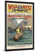 Wild West Weekly: Young Wild West's Bucking Broncos-null-Mounted Art Print