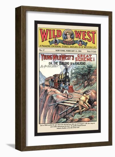 Wild West Weekly: Young Wild West's Great Scheme-null-Framed Art Print