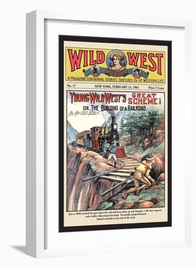 Wild West Weekly: Young Wild West's Great Scheme-null-Framed Art Print