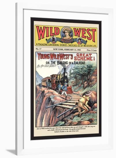 Wild West Weekly: Young Wild West's Great Scheme-null-Framed Art Print