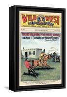 Wild West Weekly: Young Wild West's Lively Lasso-null-Framed Stretched Canvas