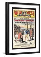 Wild West Weekly: Young Wild West's Mirror Shot-null-Framed Art Print