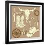 Wild West Western Set-Alisa Foytik-Framed Art Print