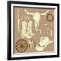 Wild West Western Set-Alisa Foytik-Framed Art Print