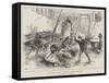 Wild Wolves in London, an Incident at Sanger's Amphitheatre-null-Framed Stretched Canvas