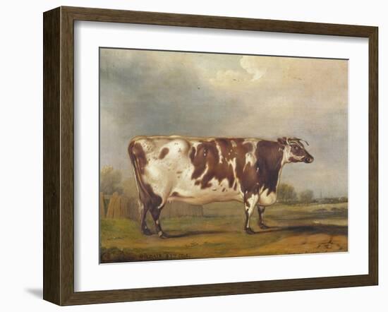 Wildair, an Eight-Year-Old Heifer in a River Landscape, 1827-Thomas Weaver-Framed Giclee Print