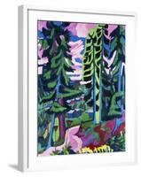 Wildboden (Bergwald; Sommerlicher Waldweg)-Ernst Ludwig Kirchner-Framed Giclee Print