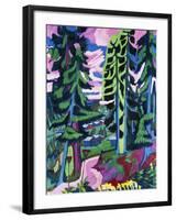 Wildboden (Bergwald; Sommerlicher Waldweg)-Ernst Ludwig Kirchner-Framed Giclee Print