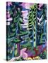 Wildboden (Bergwald; Sommerlicher Waldweg)-Ernst Ludwig Kirchner-Stretched Canvas