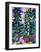 Wildboden (Bergwald; Sommerlicher Waldweg)-Ernst Ludwig Kirchner-Framed Giclee Print