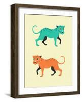 Wildcats-Jazzberry Blue-Framed Art Print