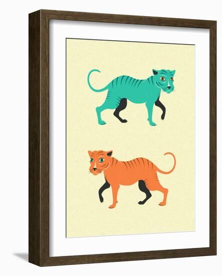 Wildcats-Jazzberry Blue-Framed Art Print