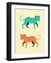 Wildcats-Jazzberry Blue-Framed Art Print