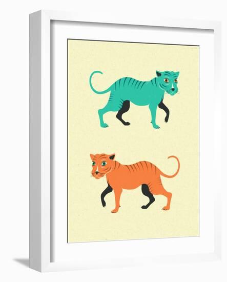 Wildcats-Jazzberry Blue-Framed Art Print