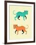 Wildcats-Jazzberry Blue-Framed Art Print