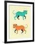 Wildcats-Jazzberry Blue-Framed Art Print