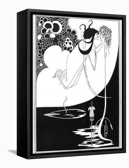 Wilde: Salome-Aubrey Beardsley-Framed Stretched Canvas