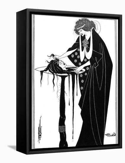 Wilde: Salome-Aubrey Beardsley-Framed Stretched Canvas