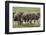 Wildebeest herd during migration, Serengeti National Park, Tanzania, Africa-Adam Jones-Framed Photographic Print