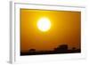 Wildebeest Near Safari Truck at Sunrise-Paul Souders-Framed Photographic Print