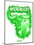 Wildebeest Spray Paint Green-Anthony Salinas-Mounted Poster