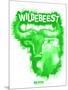 Wildebeest Spray Paint Green-Anthony Salinas-Mounted Poster