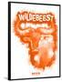 Wildebeest Spray Paint Orange-Anthony Salinas-Framed Poster
