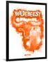 Wildebeest Spray Paint Orange-Anthony Salinas-Framed Poster