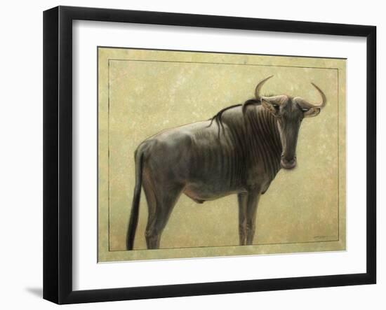 Wildebeest-James W. Johnson-Framed Giclee Print