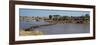 Wildebeests (Connochaetes Taurinus) Crossing a River, Serengeti National Park, Tanzania-null-Framed Photographic Print