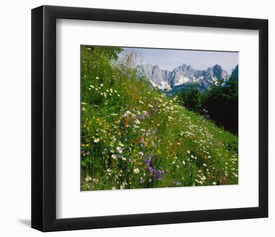 Wilder Kaiser Mountain Austria-null-Framed Art Print