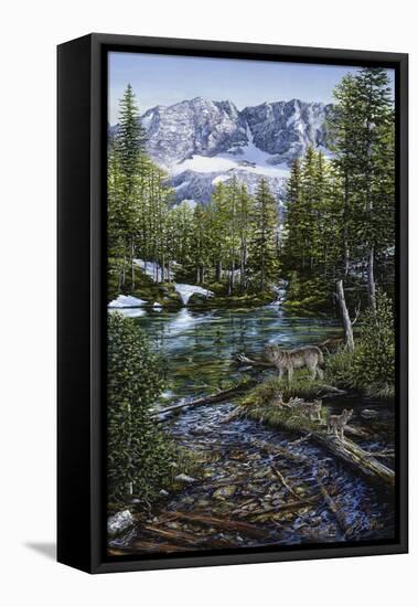 Wilderness Family-Jeff Tift-Framed Stretched Canvas