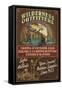 Wilderness Outfitters - Vintage Sign-Lantern Press-Framed Stretched Canvas