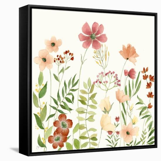 Wildflower Arrangement II-Janet Tava-Framed Stretched Canvas