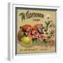 Wildflower Brand - Ruddock, California - Citrus Crate Label-Lantern Press-Framed Art Print