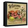 Wildflower Brand - Ruddock, California - Citrus Crate Label-Lantern Press-Framed Stretched Canvas